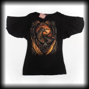 Bluzka gotycka smok L Spiral Direct 