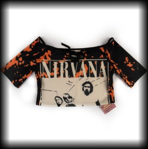 Bluzka Nirvana crop top M