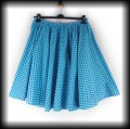 Spódnica Pin Up M L XL XXL niebieska w groszki 2.jpg