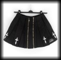 Spódnica mini plisowana XSS punk goth krzyże5.JPG
