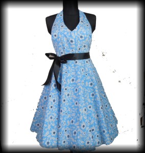 Sukienka Pin Up Hell Bunny błękitna r.3XL