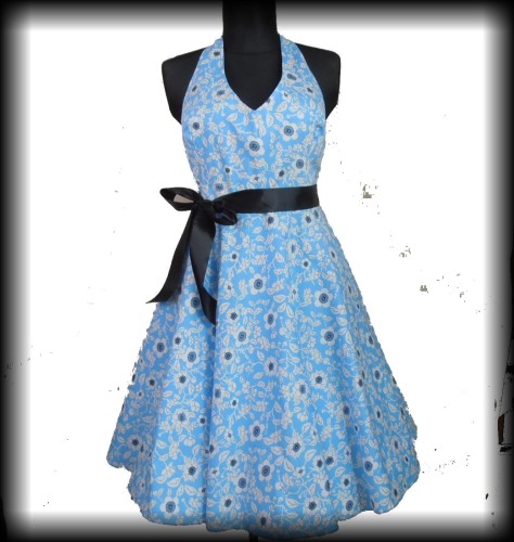 Sukienka Pin Up Hell Bunny błękitna r.3XL