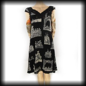 Sukienka Hysterics gotycka mroczna S/M japan lolita
