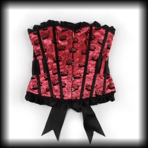 Gorset Hell Bunny S różowy overbust