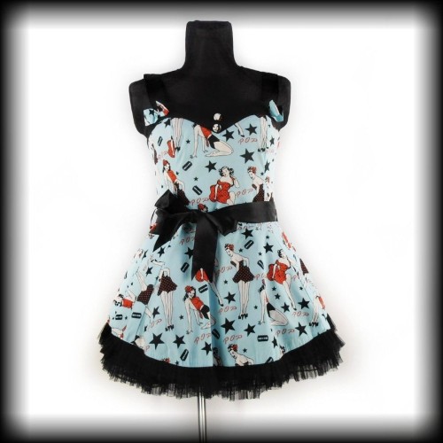 Sukienka mini Hell bunny XL Pop art Pin Up.jpg
