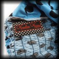 Sukienka Pin Up Voodoo Vixen S błękitna w grochy 91.JPG
