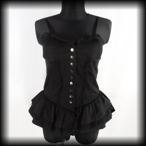 Bluzka gotycka gorsetowa XL Queen of Darkness
