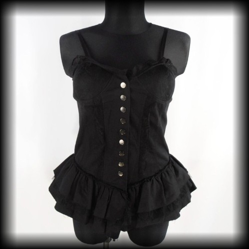 Bluzka gotycka gorsetowa XL Queen of Darkness.jpg