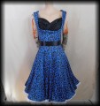 Sukienka Pin Up Lindy Bop r.S niebieska panterka