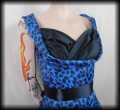 Sukienka Pin Up Lindy Bop r.S niebieska panterka