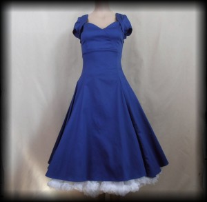 Sukienka Pin Up Collectif r.XS blue Regina