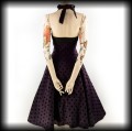 Sukienka Pin Up Collectif S fioletowa w aksamitne grochy4.jpg