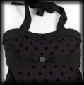 Sukienka Pin Up Collectif S fioletowa w aksamitne grochy7.jpg