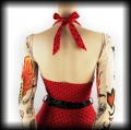 Sukienka Pin Up H&amp;R XS midi czerwona w grochy5.jpg
