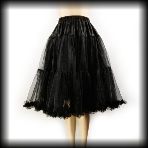 Halka Tiulowa Hell Bunny czarna XS/S