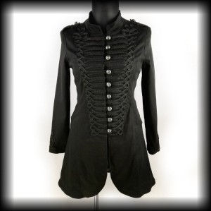 Płaszcz gotycki H&R L/XL carski gorsetowy