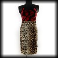 Spódnica Voodoo Vixen LXL rockabilly ołówkowa panterka2.jpg