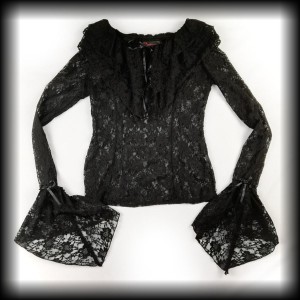 Bluzka gotycka koronkowa M Pentagramme