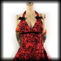 Sukienka Pin Up Collectif M czerwona old school tattoo2.jpg