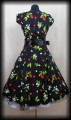 Sukienka Pin Up Hearts &amp; Roses r.S wisienki z rękawkami