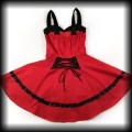 Sukienka H&amp;R XS czerwona gorsetowa Pin Up Gothic3.jpg
