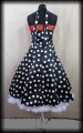 Sukienka Pin Up w grochy r.XS vintage