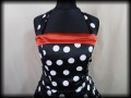 Sukienka Pin Up w grochy r.XS vintage
