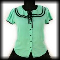 Bluzeczka retro miętowa L Voodoo Vixen.jpg