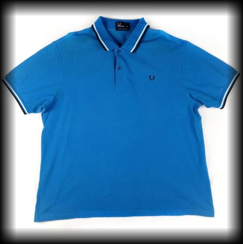 Polo Fred Perry XXL niebieskie z granatowo białą lamówką.jpg