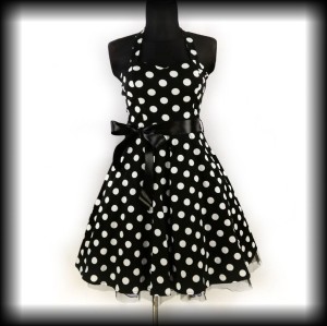 Sukienka Pin Up Hearts & Roses L grochy