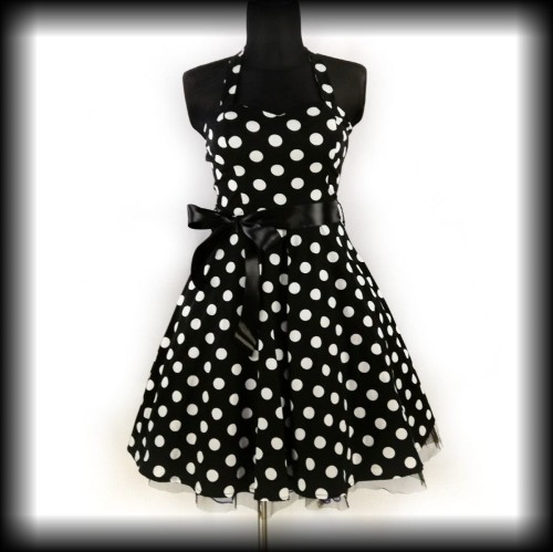 Sukienka Pin Up Hearts &amp; Roses L grochy.jpg