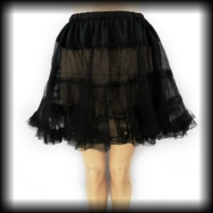 Halka tiulowa mini czarna XS-L