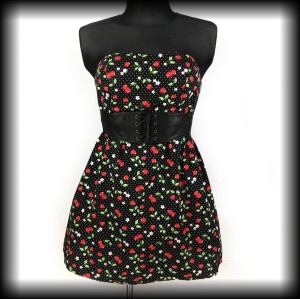 Sukienka tunika wisienki L