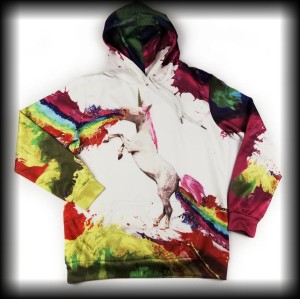 Bluza jednorożec rzygający tęczą r. uniwersalny