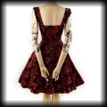 Sukienka Pin Up Gothic M Hearts &amp; Roses żakardowa 4.jpg