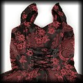 Sukienka Pin Up Gothic M Hearts &amp; Roses żakardowa 6.jpg