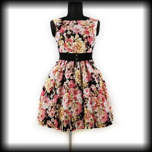 Sukienka Retro Lindy Bop XL kwiecista