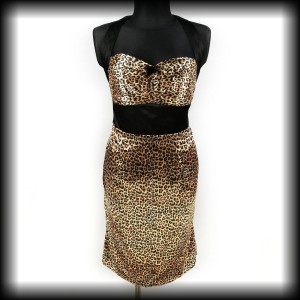 Sukienka ołówkowa w panterkę XL/XXL Dress190