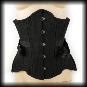 Gorset underbust (26 cali) Vintage Goth fan lacing