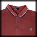 Polo Fred Perry XL bordowe z niebiesko granatową lamówką2.jpg
