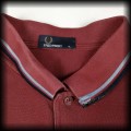 Polo Fred Perry XL bordowe z niebiesko granatową lamówką3.jpg