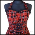 Sukienka Pin Up Punk H&amp;R XXL czerwona2.JPG