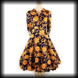 Sukienka Retro Joe Browns S/M jesienne liście
