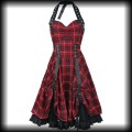Sukienka Vixxsin w kratę M Pin Up Punk Gothic95.jpg
