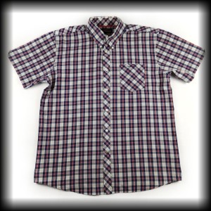 Koszula Ben Sherman XL krata szaro niebiesko czerwona