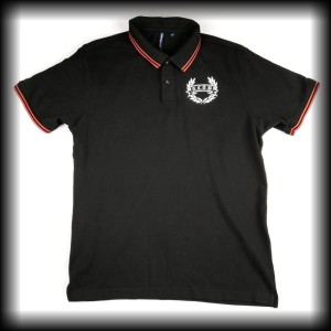 Polo ACAB XL czarne z czerwoną lamówką A.C.A.B. 