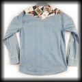 Koszula rockabilly M jeansowa z kartami4.jpg