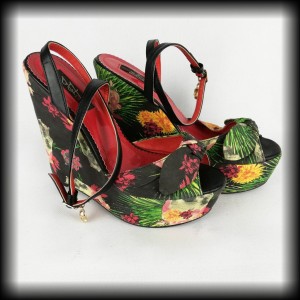 Buty Iron Fist r.41 koturny w tropikalne czaszki