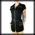 Sukienka mini Hearts &amp; Roses S Punk Gothic Cyber2.jpg