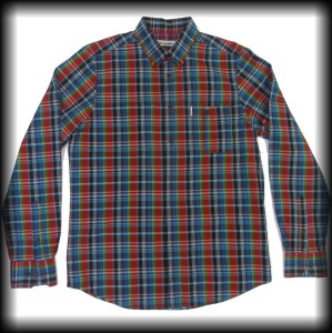 Koszula w kratę Ben Sherman M  zielono niebiesko czerwona